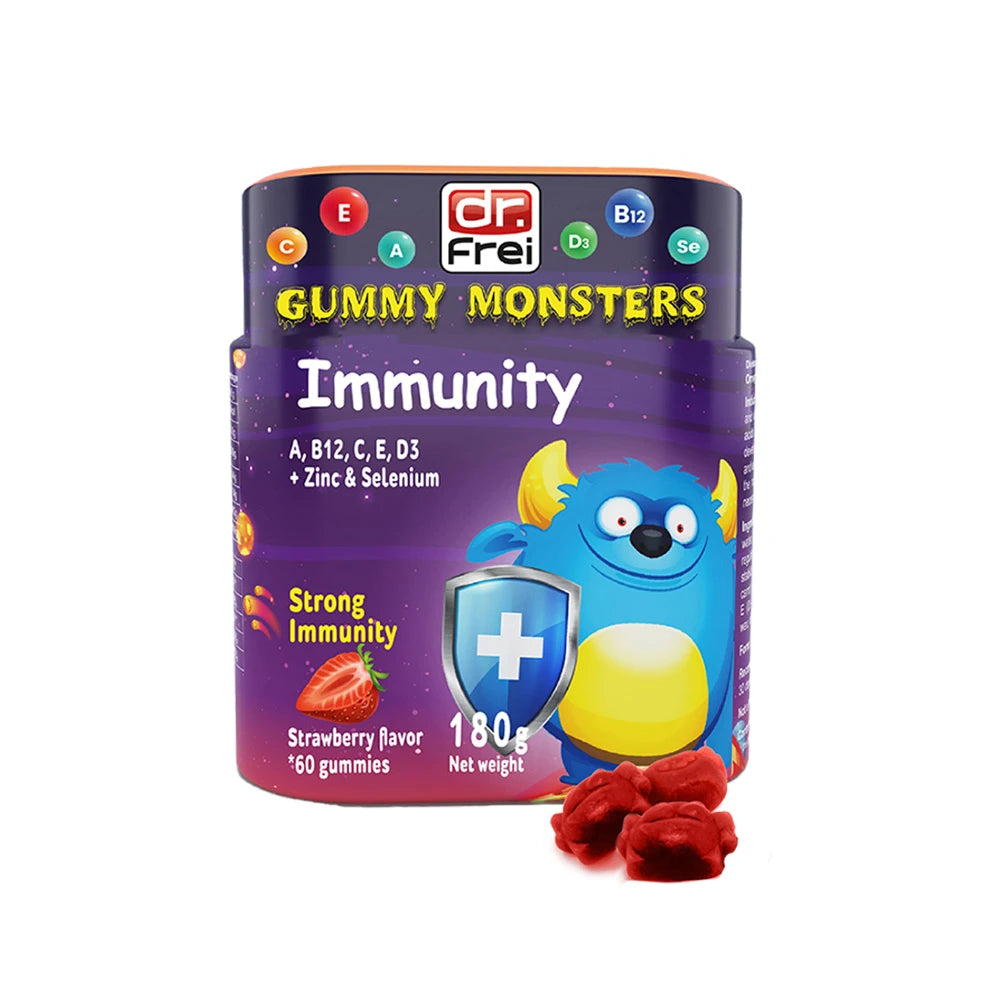Dr.Frei Immunity gummies, Strawberry flavour, 60 pcs