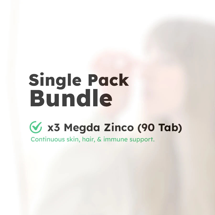 3 Packs offer | Mega Zinco | Immunity, Skin & Hormonal Balance Support | 30 Tablets