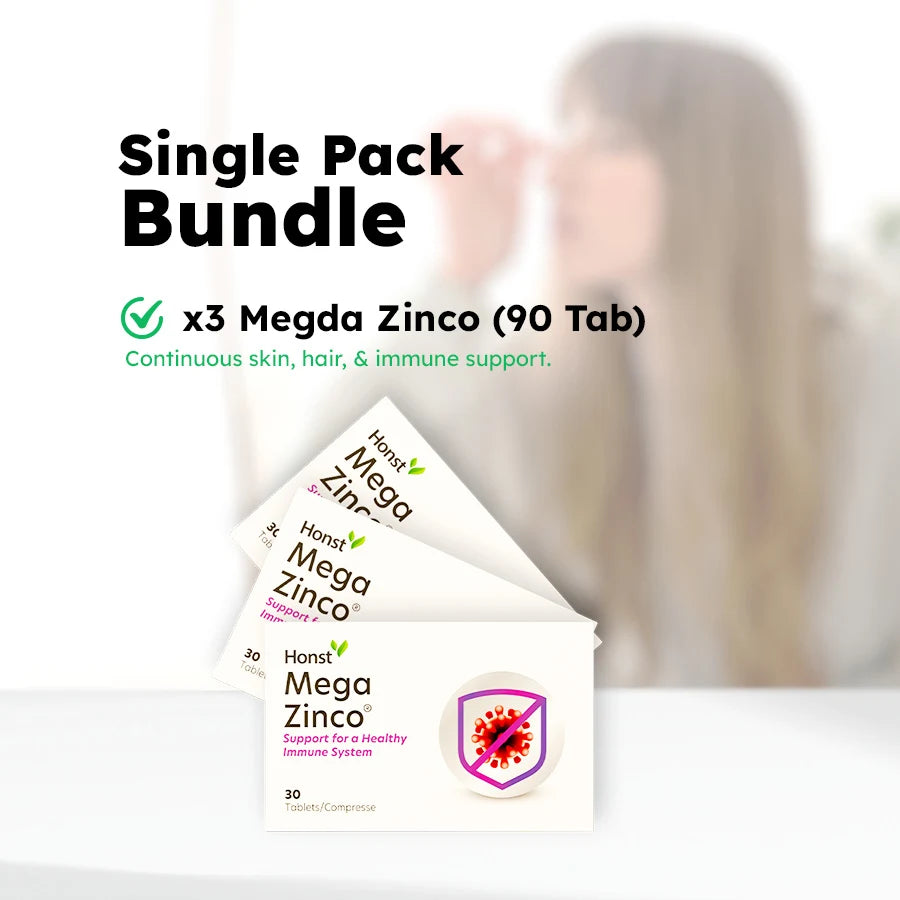 3 Packs offer | Mega Zinco | Immunity, Skin & Hormonal Balance Support | 30 Tablets