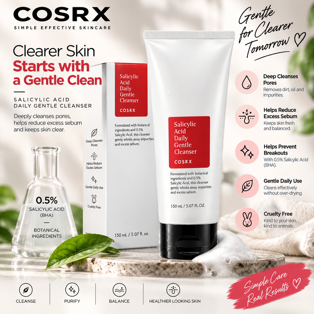 COSRX Salicylic Daily Gentle Cleanser 150ml