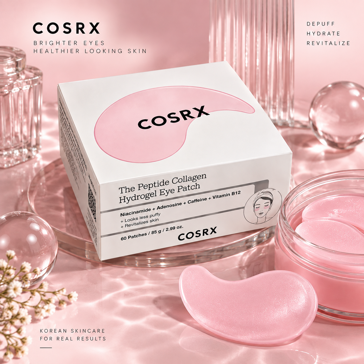 COSRX Pink Peptides Collagen Hydrogel Eye Patch