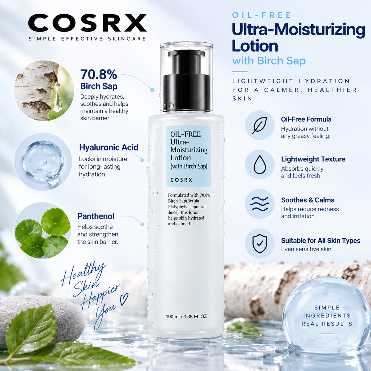 COSRX Oil Free Ultra Moisturizing Lotion