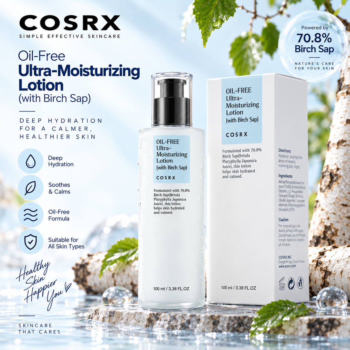 COSRX Oil Free Ultra Moisturizing Lotion