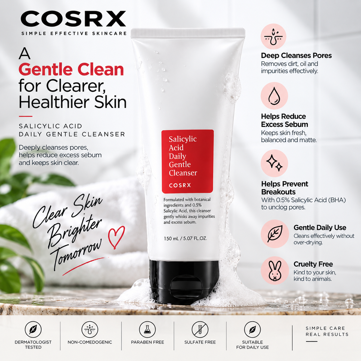COSRX Salicylic Daily Gentle Cleanser 150ml