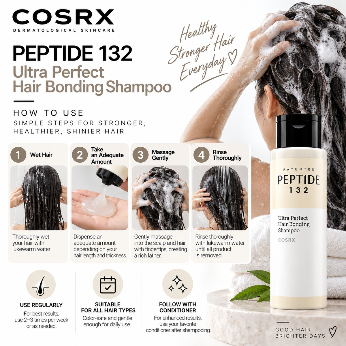 COSRX Peptide 132 Shampoo