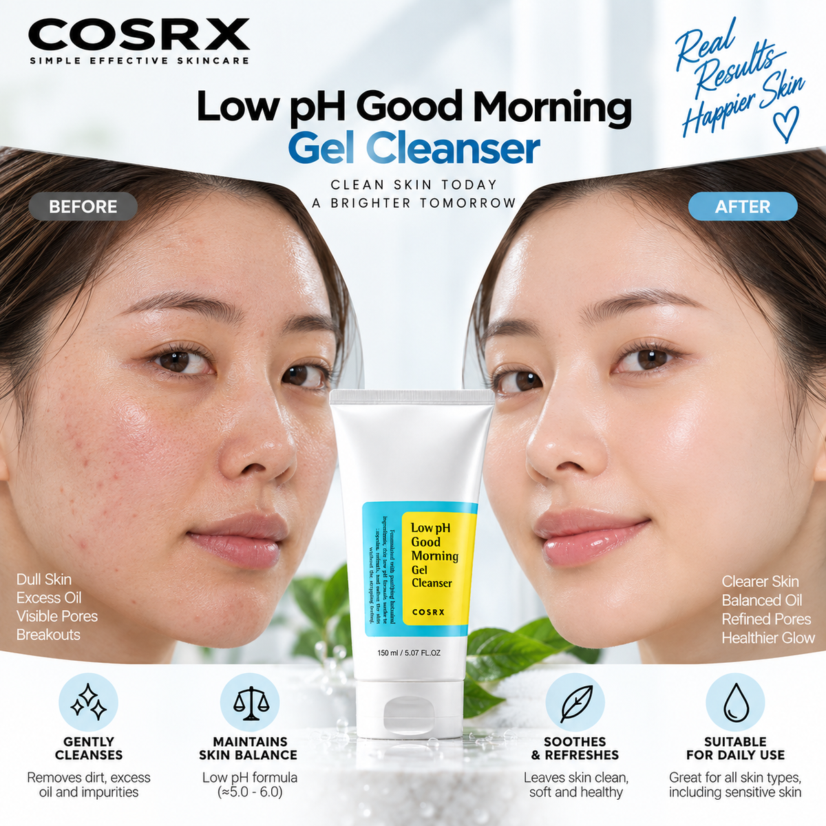 COSRX Low pH Good Morning Gel Cleanser