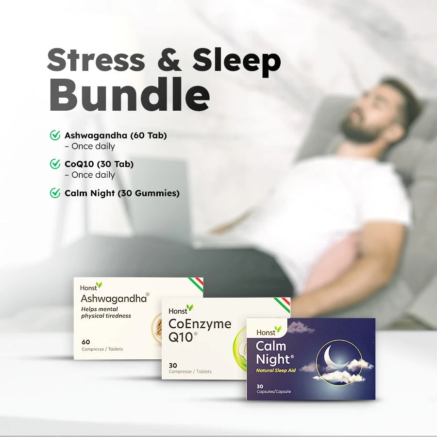 Stress & Sleep Trio | Ashwagandha + CoQ10 + Calm Night bundle