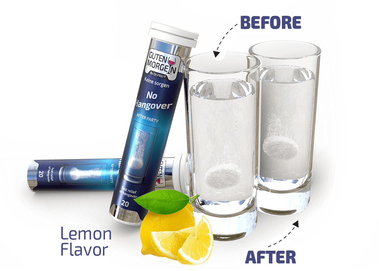 Guten Morgen Effervescent Tablets – Energy, Hydration & Recovery Support Drink (After Party Formula)