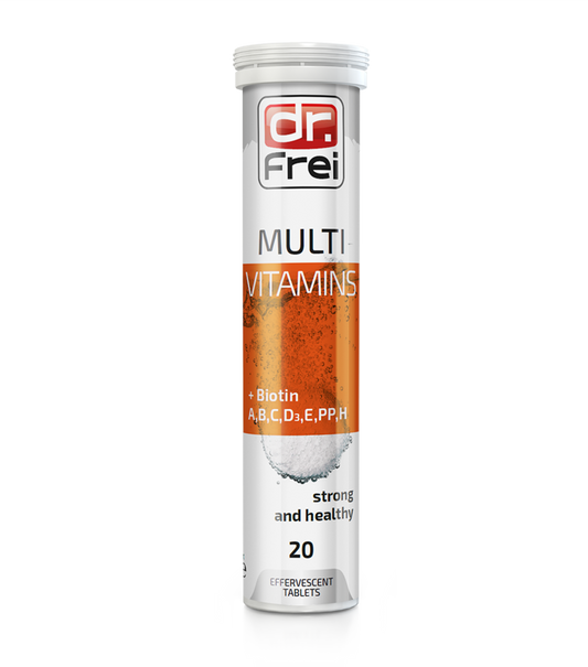 SWISS ENERGY Multivitamins + Biotin Effervescent Tablets – Energy, Immunity & Hair Support (Orange Flavor)