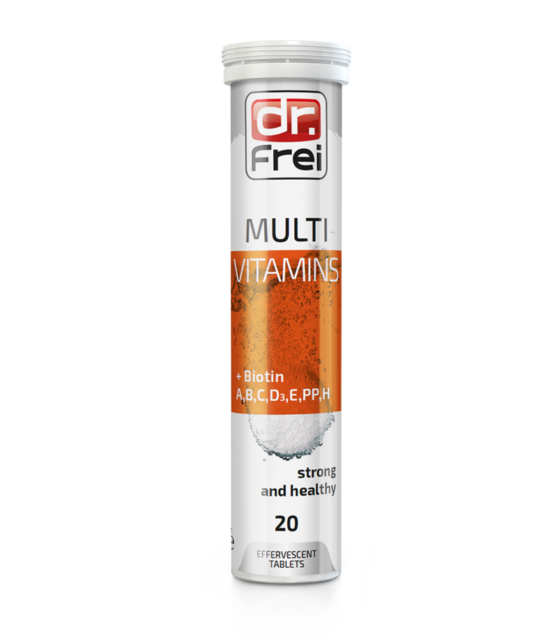 SWISS ENERGY Multivitamins + Biotin Effervescent Tablets – Energy, Immunity & Hair Support (Orange Flavor)