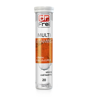 SWISS ENERGY Multivitamins + Biotin Effervescent Tablets – Energy, Immunity & Hair Support (Orange Flavor)