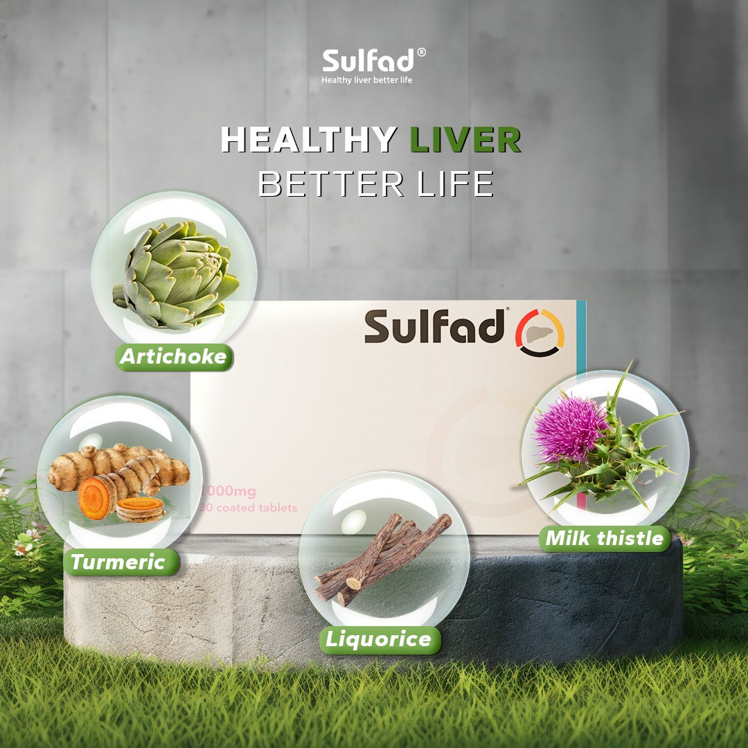 Sulfad, Liver Support for daily detox & metabolism Booster | 30 Tablets